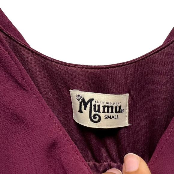 Show Me Your‎ MuMu Caitlin Ruffle Maxi Dress Womens Size Small - Picture 7 of 7